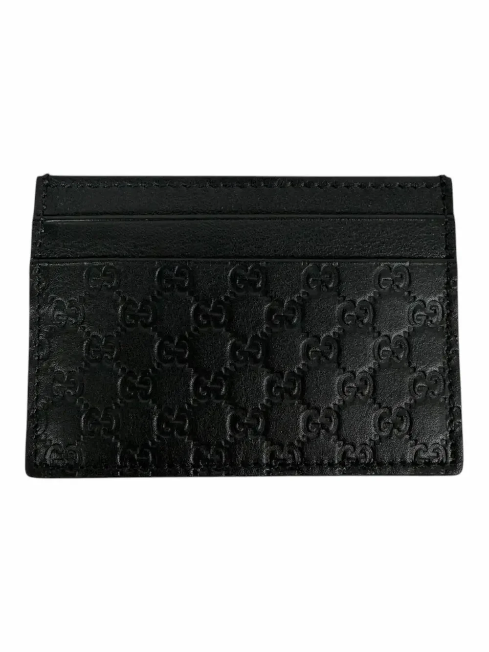 Gucci GG Microguccissima Leather Cardholder Black Men 262837